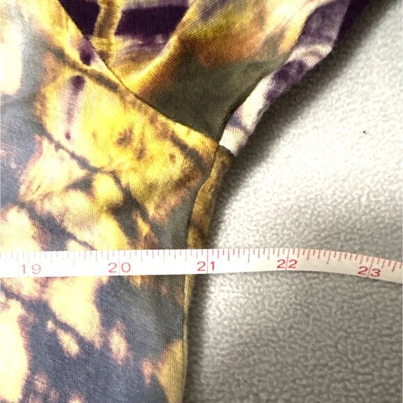 Plus Size 1X Coin 1804 Tie Dye Drape Cardigan With Hood 3/4 Sleeves Rayon/Spande - Picture 7 of 8